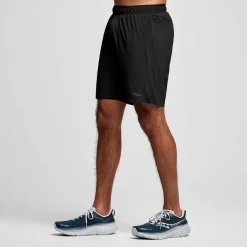 saucony Mallas Y Shorts|Hombre Outpace 7" Short Black