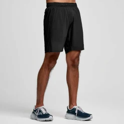 saucony Mallas Y Shorts|Hombre Outpace 7" Short Black
