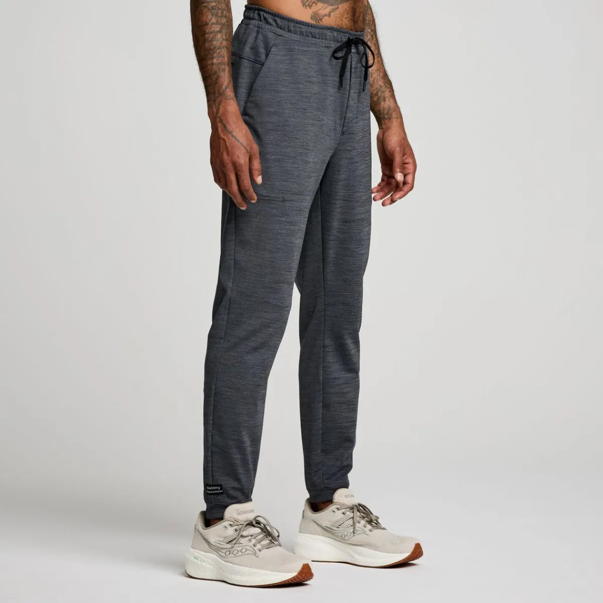 saucony Mallas Y Shorts|Hombre Solstice Jogger Black Heather